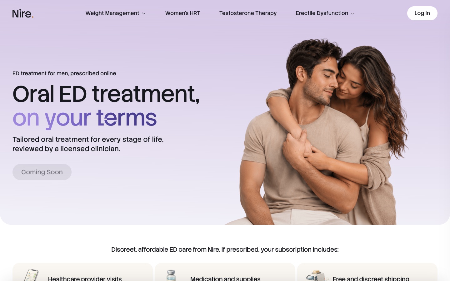 Erectile dysfunction oral treatment page