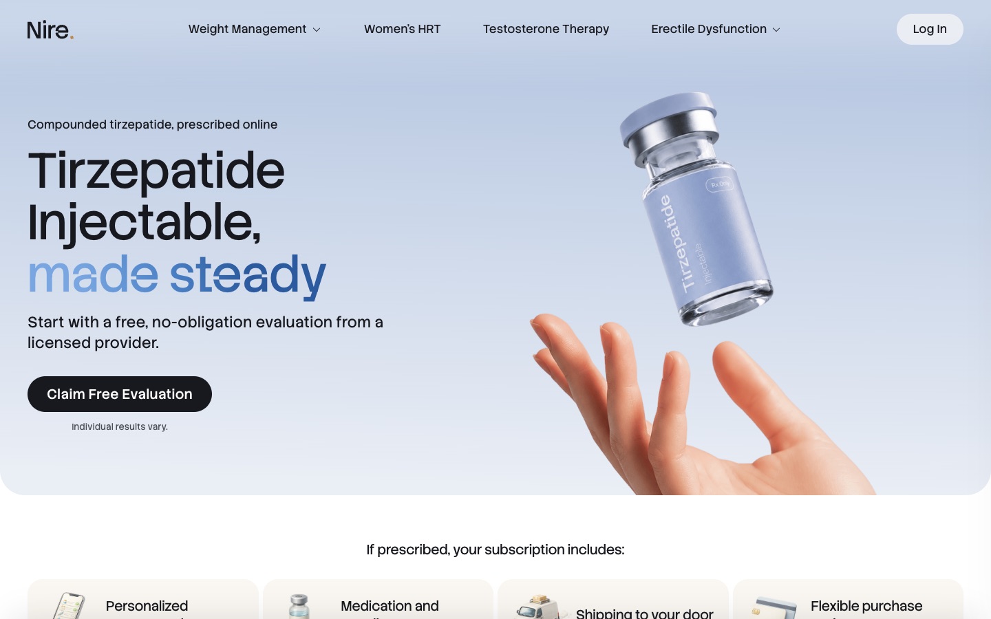 Tirzepatide injectable treatment page