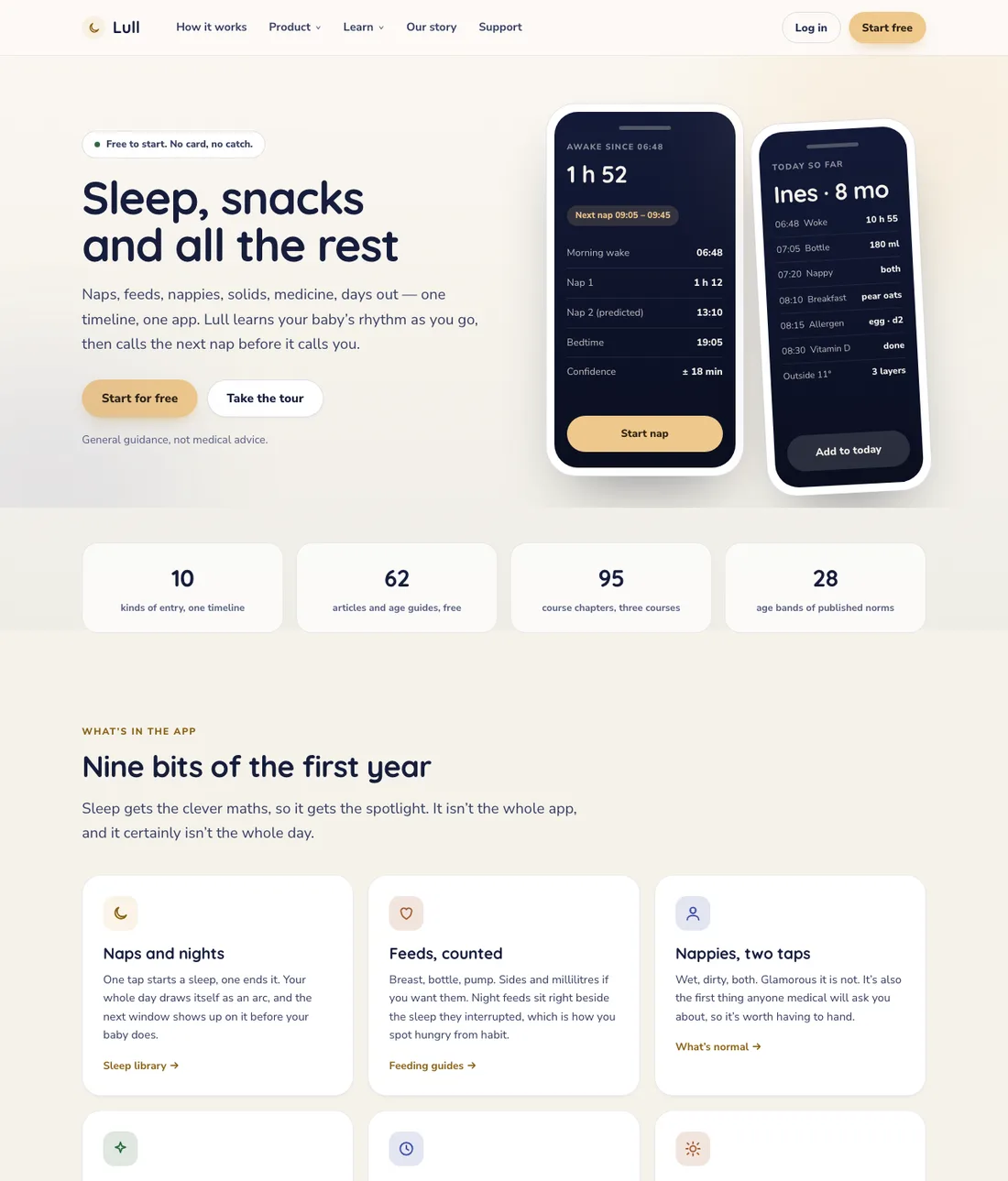 Lull marketing home page