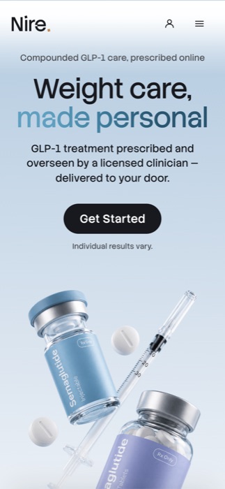 GLP-1 page on a phone